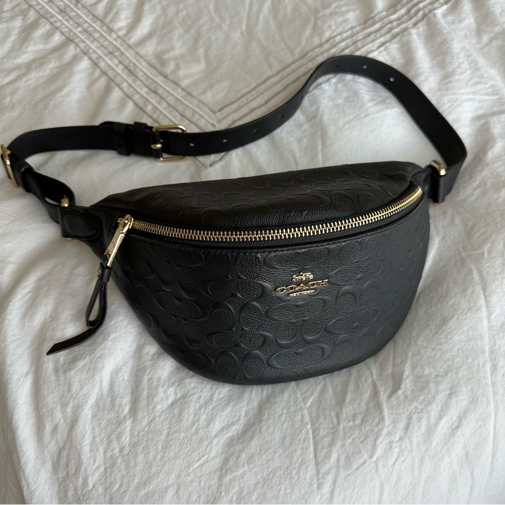 Coach Signature Embossed Belt Bag